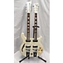 Used Italia Rimini Double Neck 6/12 String Hollow Body Electric Guitar Pearloid