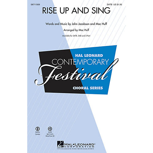 Hal Leonard Rise Up and Sing 2-Part Composed by Mac Huff