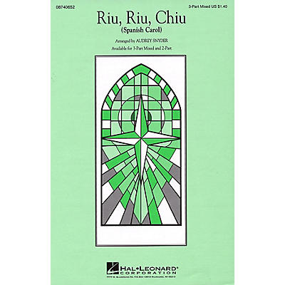 Hal Leonard Riu, Riu, Chiu 2-Part Arranged by Audrey Snyder