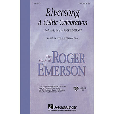 Hal Leonard Riversong (A Celtic Celebration) TTBB composed by Roger Emerson