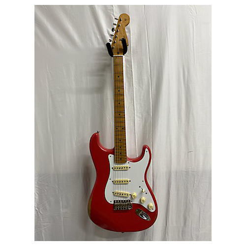 Fender Road Worn 1950S Stratocaster Solid Body Electric Guitar Fiesta Red