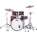 Pearl Roadshow 5-Piece Drum Set With Hardware and SABIAN PX Cymbals Charcoal MetallicRed Wine