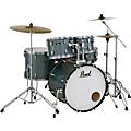 Pearl Roadshow 5-Piece Drum Set With Hardware and Zildjian Planet Z Cymbals Jet BlackCharcoal