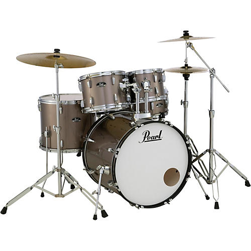 Pearl Roadshow 5-Piece Drum Set with Hardware and Zildjian Planet Z Cymbals Bronze Metallic