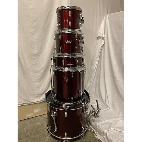 Pearl Roadshow Drum Kit sparkle red