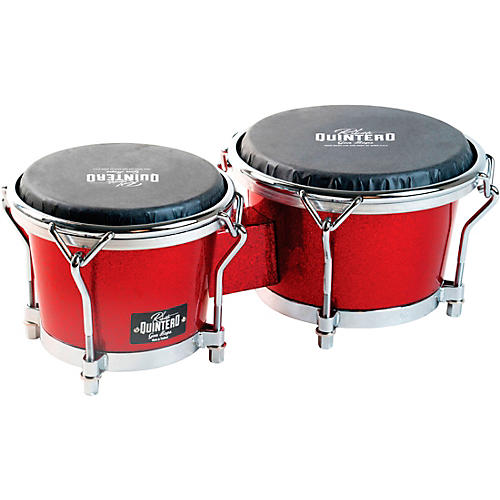 Gon Bops Roberto Quintero Signature Bongos Condition 1 - Mint 7 and 8.5 in. Red Sparkle