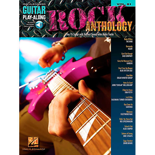 Rock Anthology - Guitar Play-Along Series, Volume 81 (Book/CD)
