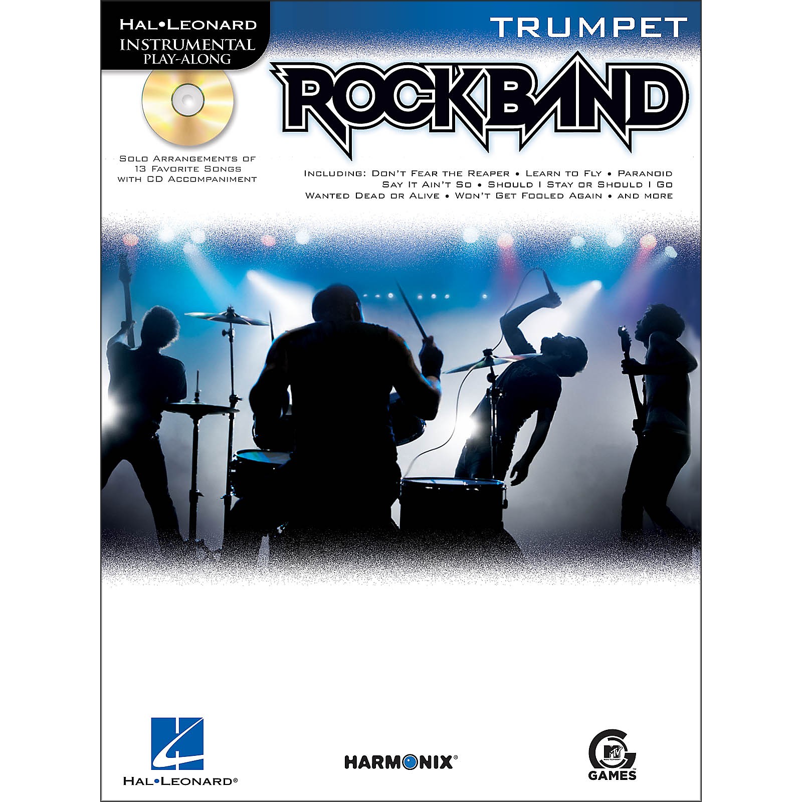 Hal Leonard Rock Band for Trumpet Instrumental Play-Along Book/CD ...