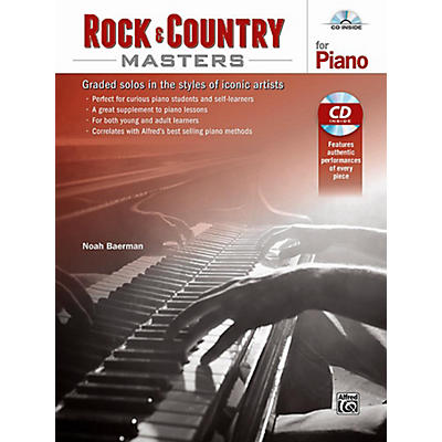 Alfred Rock & Country Masters for Piano - Book & CD