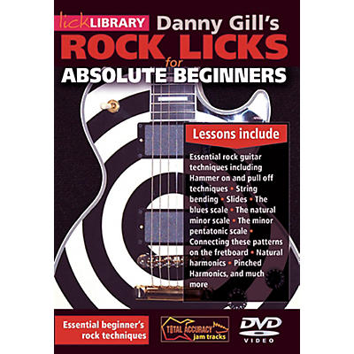 Hal Leonard Rock Licks For Absolute Beginners - Lick Library DVD