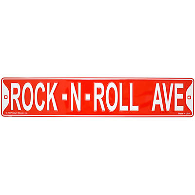 AIM Rock-N-Roll Avenue Street Sign