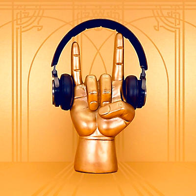 Luckies Rock On Headphone Stand Gold
