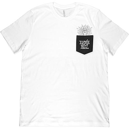 Ernie Ball Rock-On Pocket T-Shirt Medium White