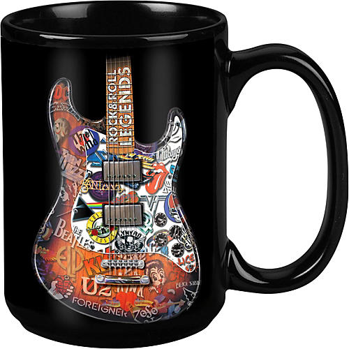 Rock & Roll Legends Black Mug 15 oz