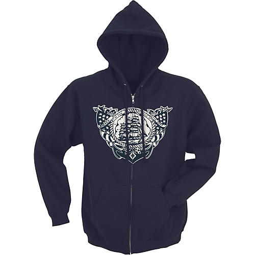 Rocked in the Cradle of the Deep Men's Zippered Hoodie