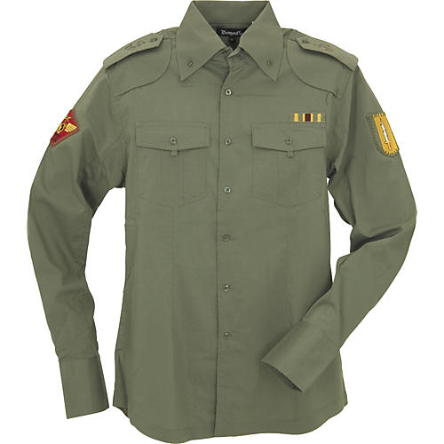 Rocker's Navy Military Woven Shirt