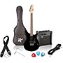 Open-Box Rogue Rocketeer Electric Guitar Pack Condition 1 - Mint Black