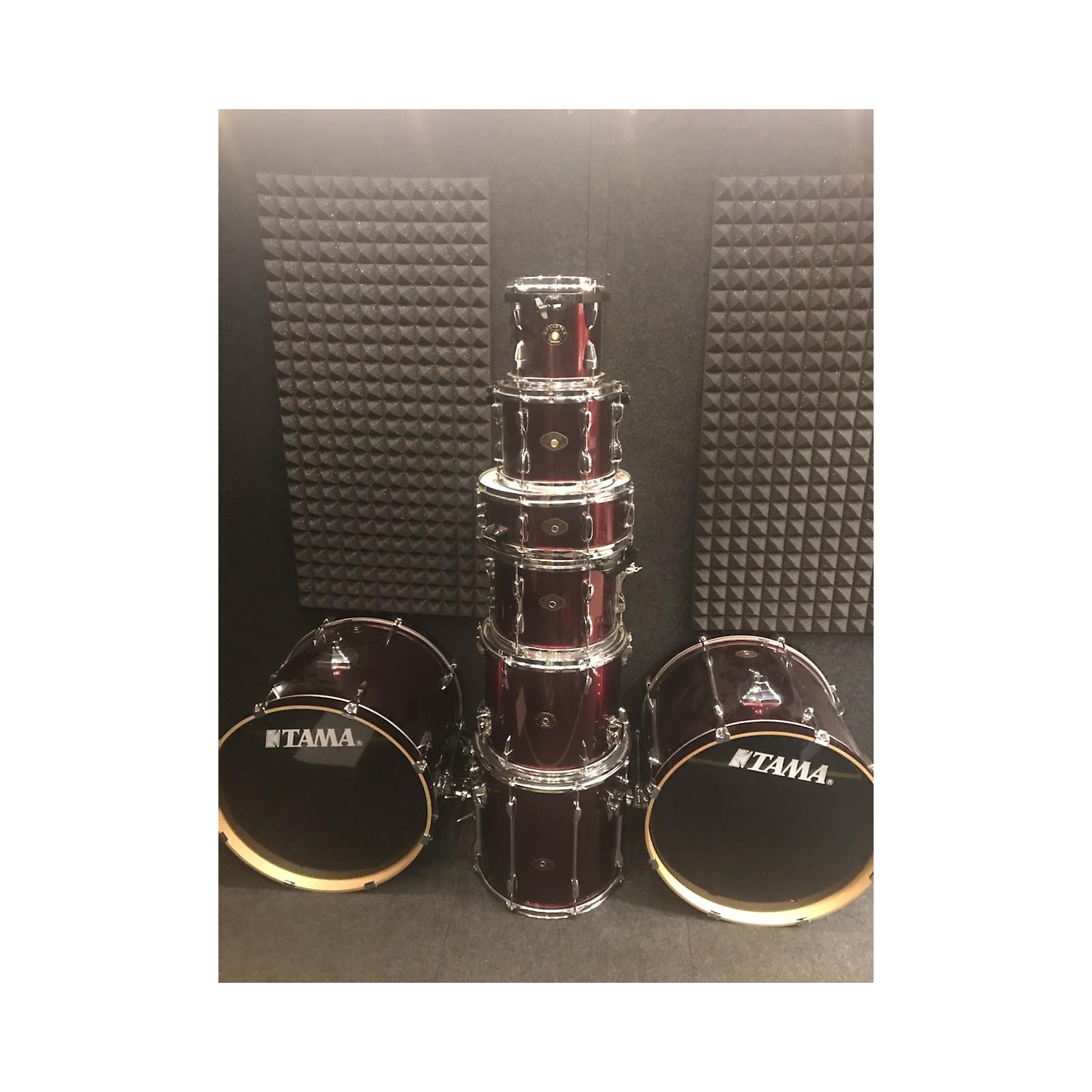 TAMA Rockstar 8 Piece Double Bass Drum Kit Musician's Friend