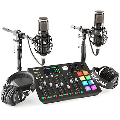 Rode Microphones Rodecaster Pro 2 Person Podcasting Bundle With SP150 & TH300X