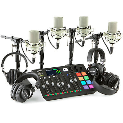 Rode Rodecaster Pro 4-Person Podcasting Bundle With MXL990 & TH200X