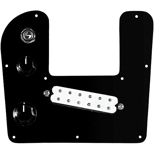 920d Custom Rogue Lap Steel Loaded Pickguard With White Polyphonics Pickup Black