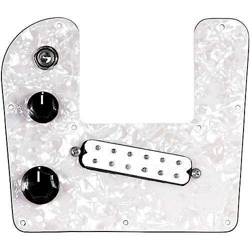 920d Custom Rogue Lap Steel Loaded Pickguard With White Polyphonics Pickup White Pearl