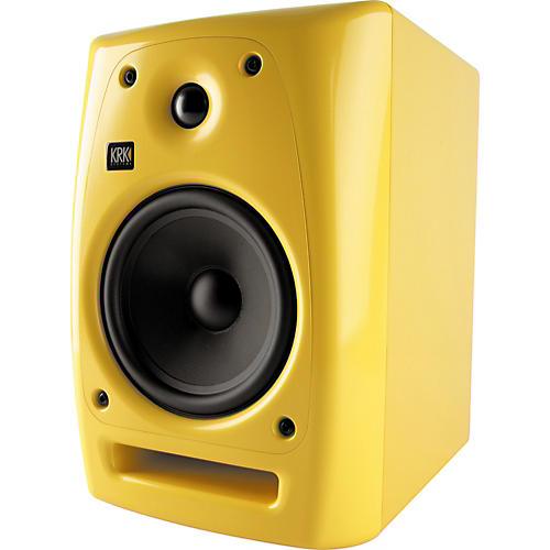 KRK Rokit Powered 6 Generation 2 Studio Monitor Limited Edition Glossy  Yellow | Musician's Friend