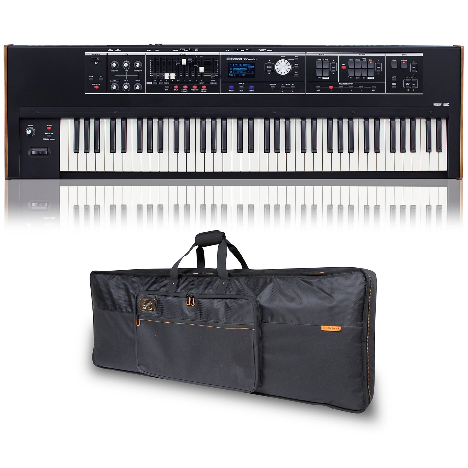 Roland Roland VR-730 and 76-Key Keyboard Bag Black | Musician's Friend