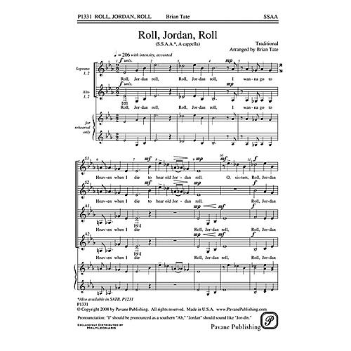 PAVANE Roll, Jordan, Roll SSAA A Cappella arranged by Brian Tate