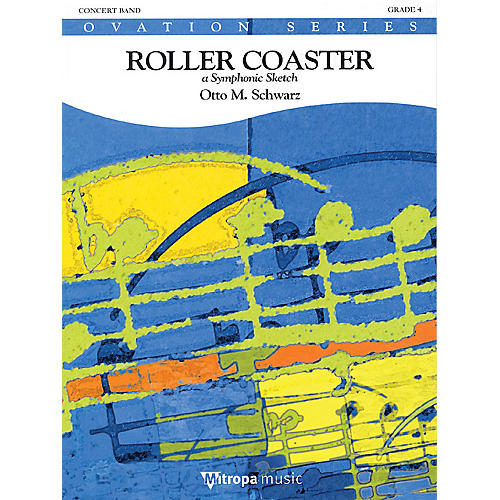 Mitropa Music Roller Coaster (Score Only) Concert Band Level 4 Composed by Otto M. Schwarz