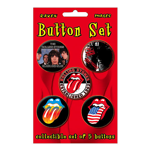 Rolling Stones 5-Piece Button Set