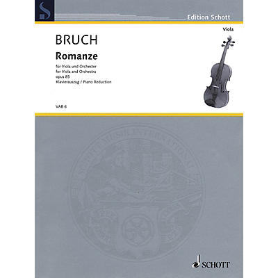 Schott Romance in F Major, Op. 85 (Viola and Piano) Schott Series Composed by Max Bruch