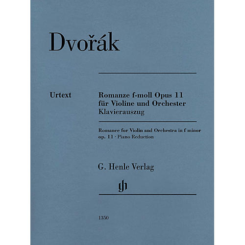 G. Henle Verlag Romance in F Minor Op. 11 (Violin and Piano) Henle Music Folios Series Softcover by Antonin Dvorak