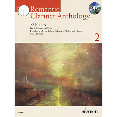 Schott Romantic Clarinet Anthology Volume 2 (27 Pieces) Woodwind Solo Series BK/CD