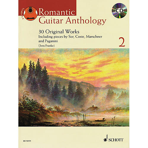 Schott Romantic Guitar Anthology - Volume 2 (30 Original Works) Guitar Series Softcover with CD