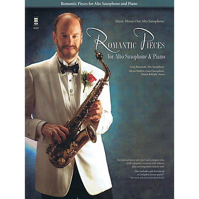 Music Minus One Romantic Pieces for Alto Saxophone & Piano Music Minus One Series Book with CD  by Various