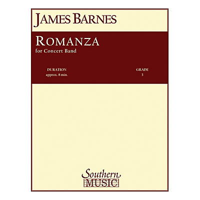 Southern Romanza Concert Band Level 3 Composed by James Barnes
