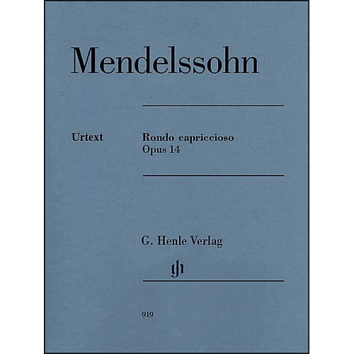 G. Henle Verlag Rondo Capriccioso Op. 14 Piano Solo By Mendelssohn