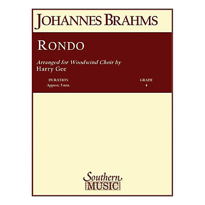 Southern Rondo (Woodwind Choir) Southern Music Series Arranged by Harry Gee