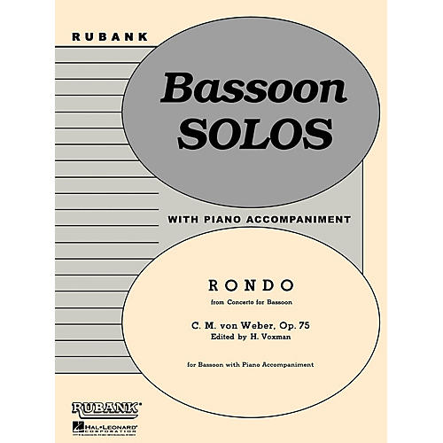 Rubank Publications Rondo (from Conc for Bassoon, Op 75) Rubank Solo/Ensemble Sheet Series