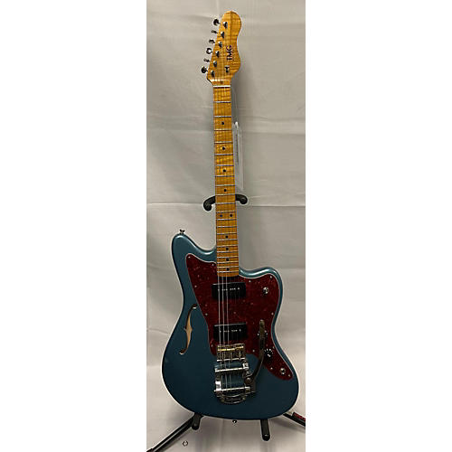 TMG Ronnie Scott Semi-Hollow Hollow Body Electric Guitar Pelham Blue