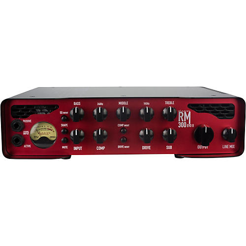 Ashdown Rootmaster RM-300 EVO II 300W Bass Amp Head Black and Red