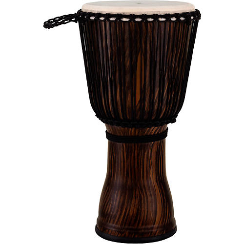 Pearl Rope Tuned Djembe With Seamless Synthetic Shell 14 in. Artisan Straight Grain Limba