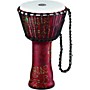 MEINL Rope Tuned Djembe with Synthetic Shell 10 in. Pharaoh's Script