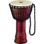 MEINL Rope Tuned Djembe with Synthetic Shell and Goat Skin Head 10 in. Pharaoh's Script