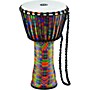 MEINL Rope-Tuned Djembe with Synthetic Shell and Head 10 in. Kenyan Quilt