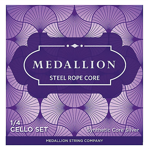 Medallion Strings Ropecore Steel Cello String Set 1/4 Size, Medium