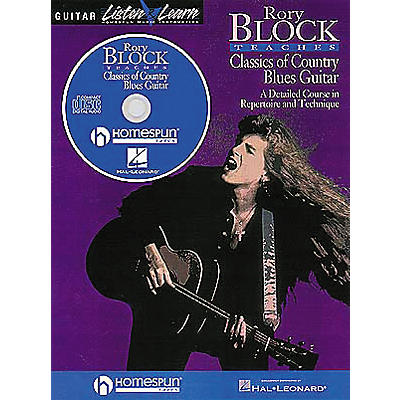 Homespun Rory Block Teaches Classics of Country Blues Guitar (Book/CD)