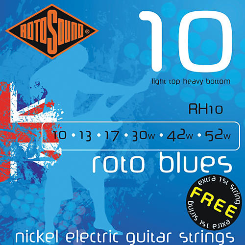 Rotosound Roto Blues Light Top/Heavy Bottom Electric Guitar Strings