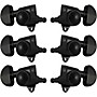 Grover Roto-Grip Locking Rotomatics 502 Series Standard Button Tuning Machines - Black Chrome